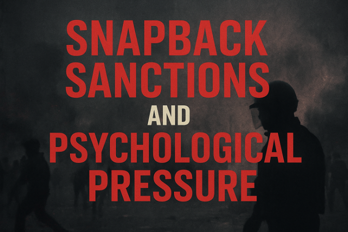 Snapback Sanctions and Psychological Pressure